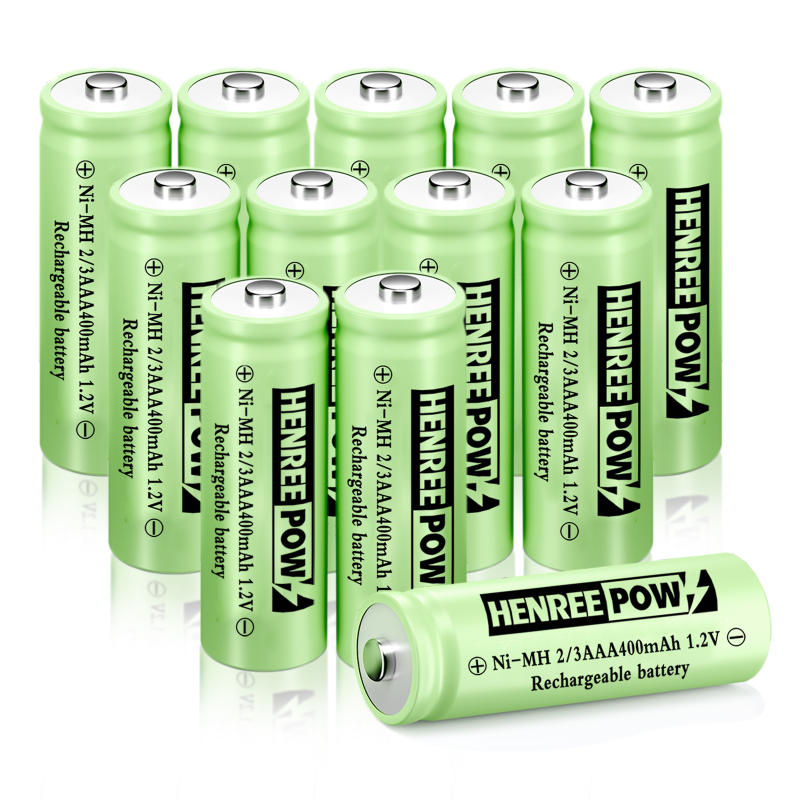 Henreepow 1.2V 600mAh aa ni-mh סוללות נטענות