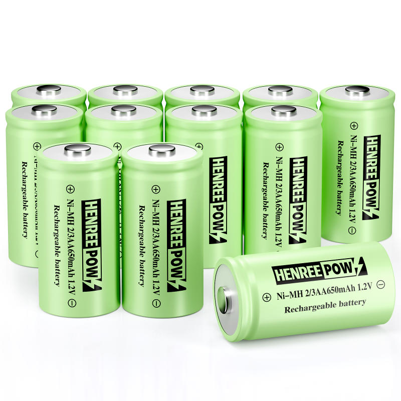 Henreepow 1.2V 600mAh aa ni-mh סוללות נטענות